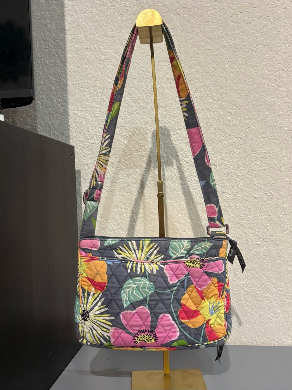 Vera Bradley Jazzy Blooms Quilted Shoulder Crossbody Bag